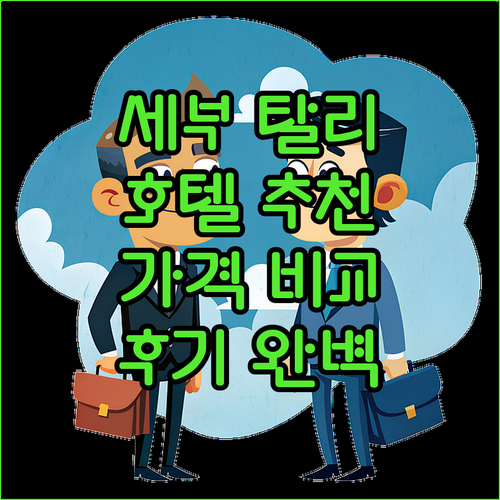 세부 탈리사이 호텔 추천 가이드! 가..