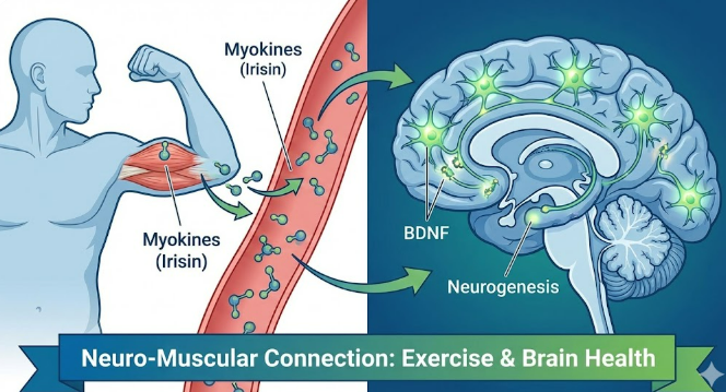 뇌를 젊게 만드는 근육의 비밀: 신경-근육 연결이 인지 노화를 늦추는 과학적 이유