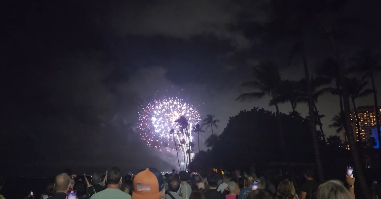 와이키키-불꽃놀이