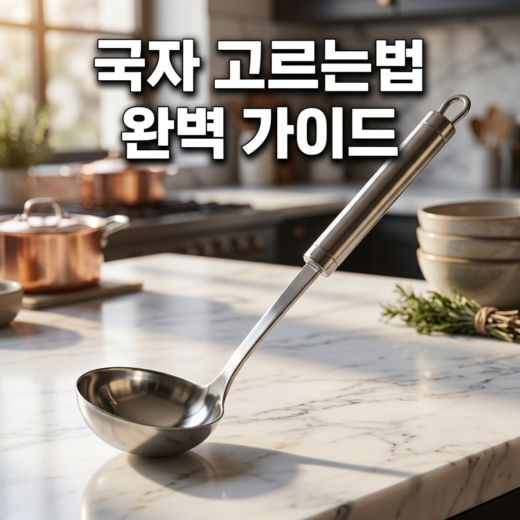 국자 고르는법 재질 종류 비교
