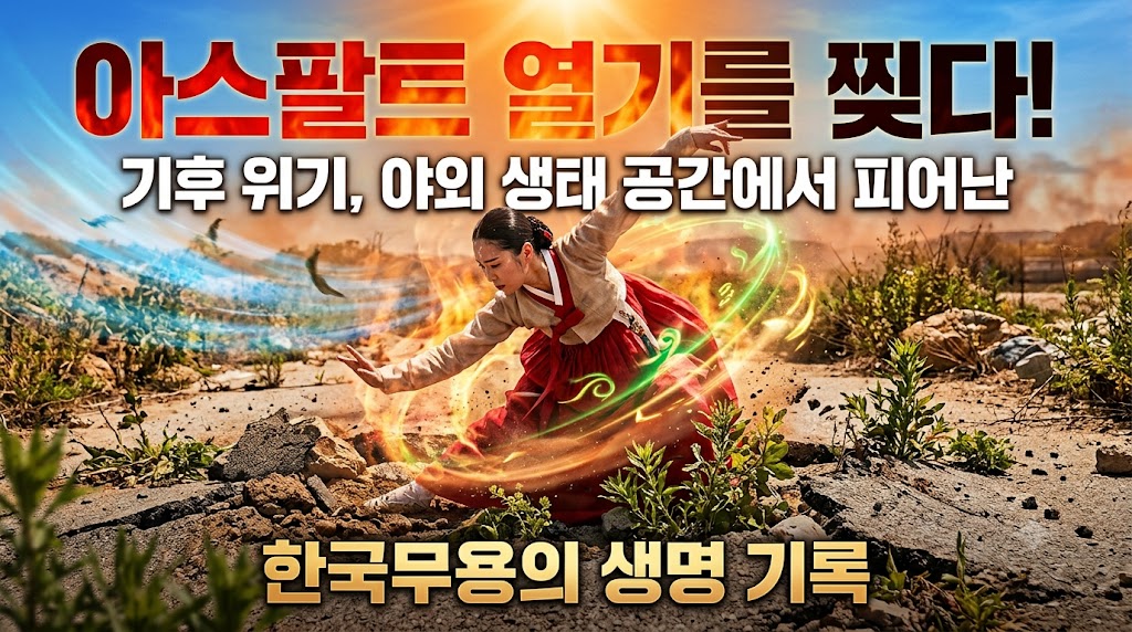 에어컨 바람을 거부하고 아스팔트의 열기를 찢다: 기후 위기 시대, 야외 생태 공간에서 한국무용의 굴신이 써 내려가는 장소 특정적(Site-Specific) 생명의 기록