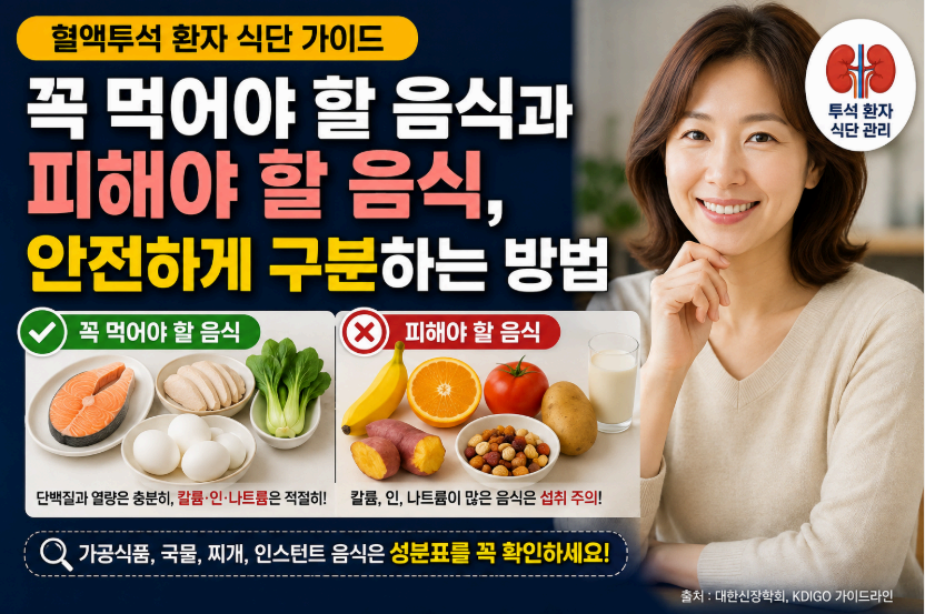 혈액투석 환자 식단 가이드 이미지사진