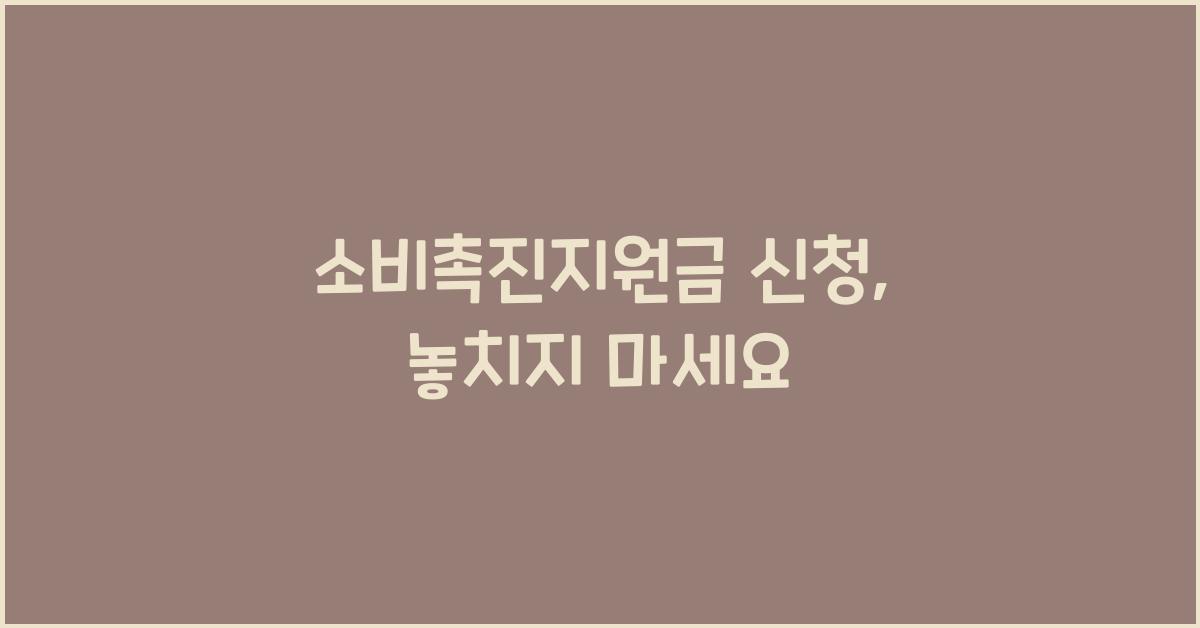 소비촉진지원금 신청