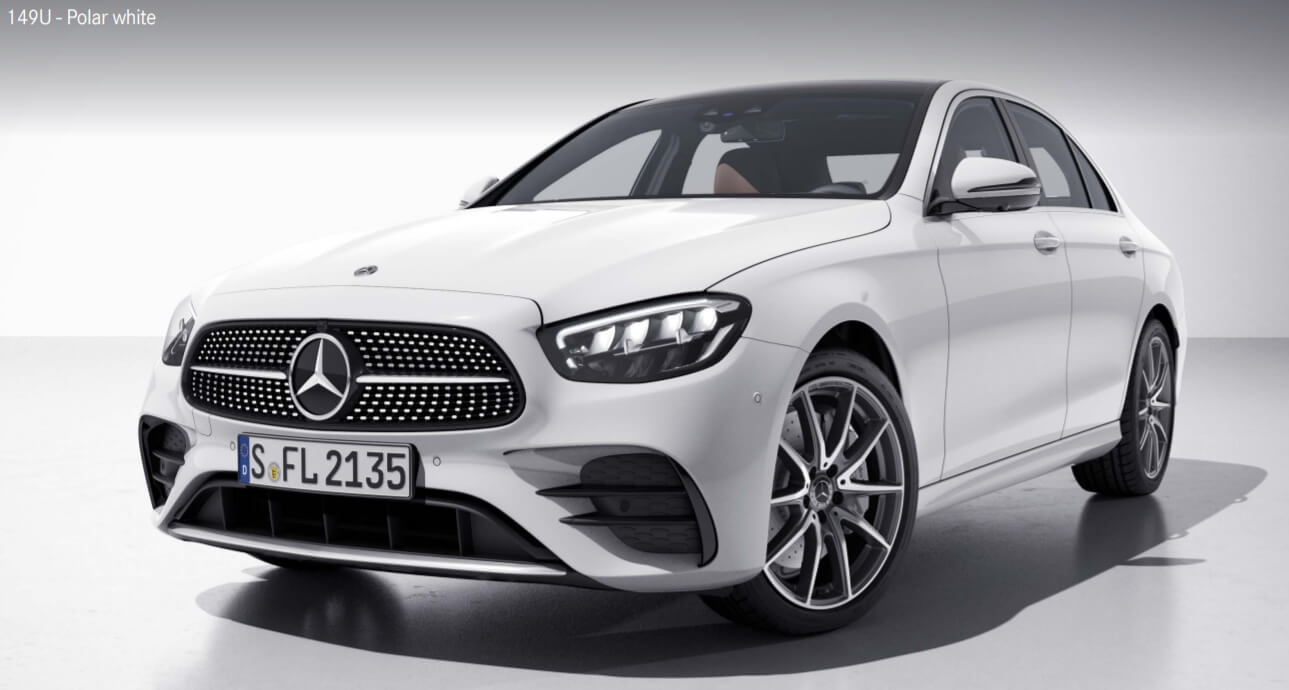 E클래스 색상코드 - Polar white(색상 코드 : 149)