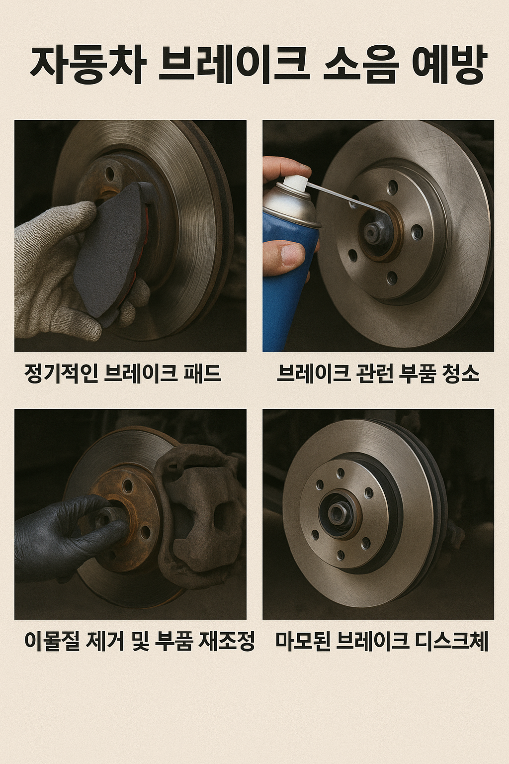 브레이크 소음 날 때 점검 방법 차량 제동장치 이상 징후 점검법