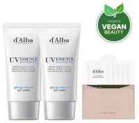 달바 워터풀 에센스 선크림 SPF50+PA++++ 50ml 2개 + 밸런싱 비건 젤 클렌저 15ml, 1세트