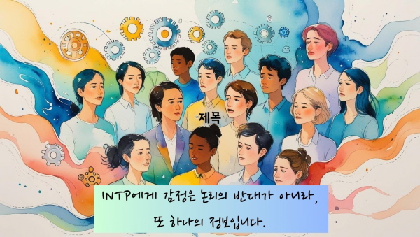 INTP에게 감정은 논리의 반대가 아니라, 또 하나의 정보입니다.