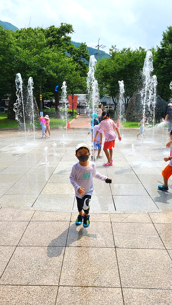 장흥조각공원-분수대
