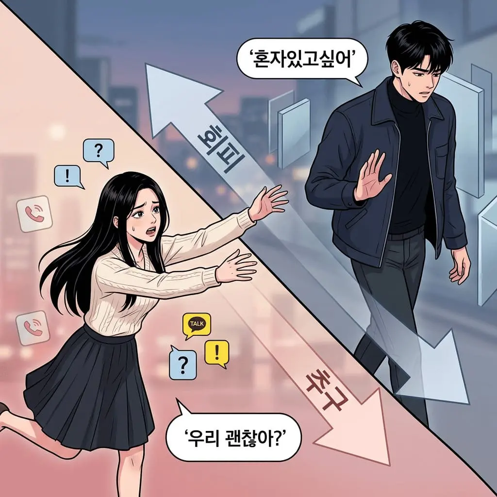 회피형 남자는 좋아할수록 더 차가워지는 남자 심리