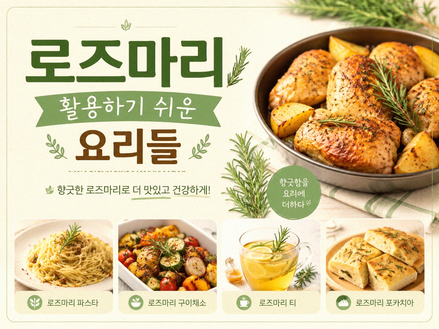 로즈마리, 식탁 위 향기로운 변화를 더하는 법