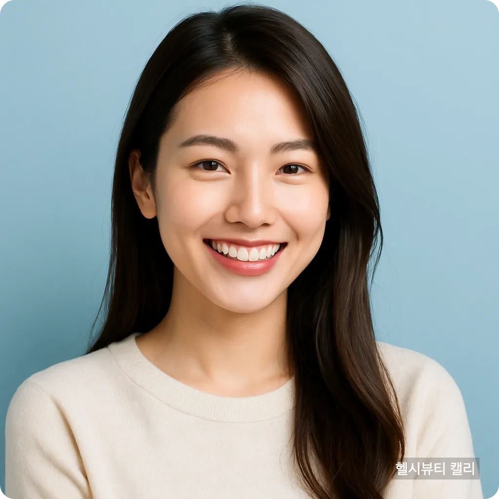 밝게 웃는 건강한 여성의 프로필 썸네일 이미지