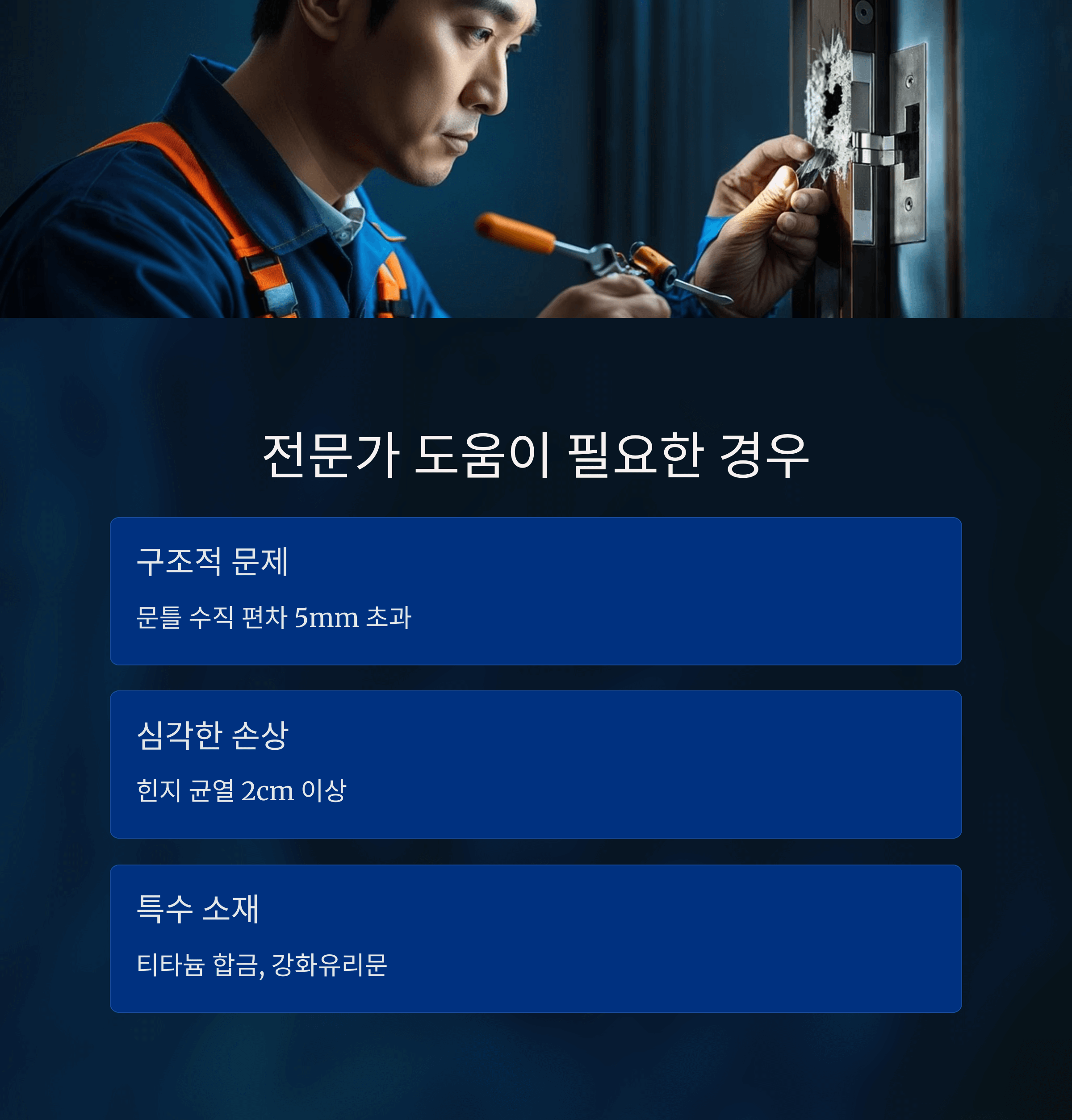 문 삐걱 소리 원인과 해결법