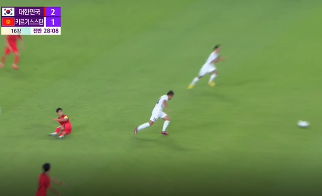 16강전 대표팀 경기 모습