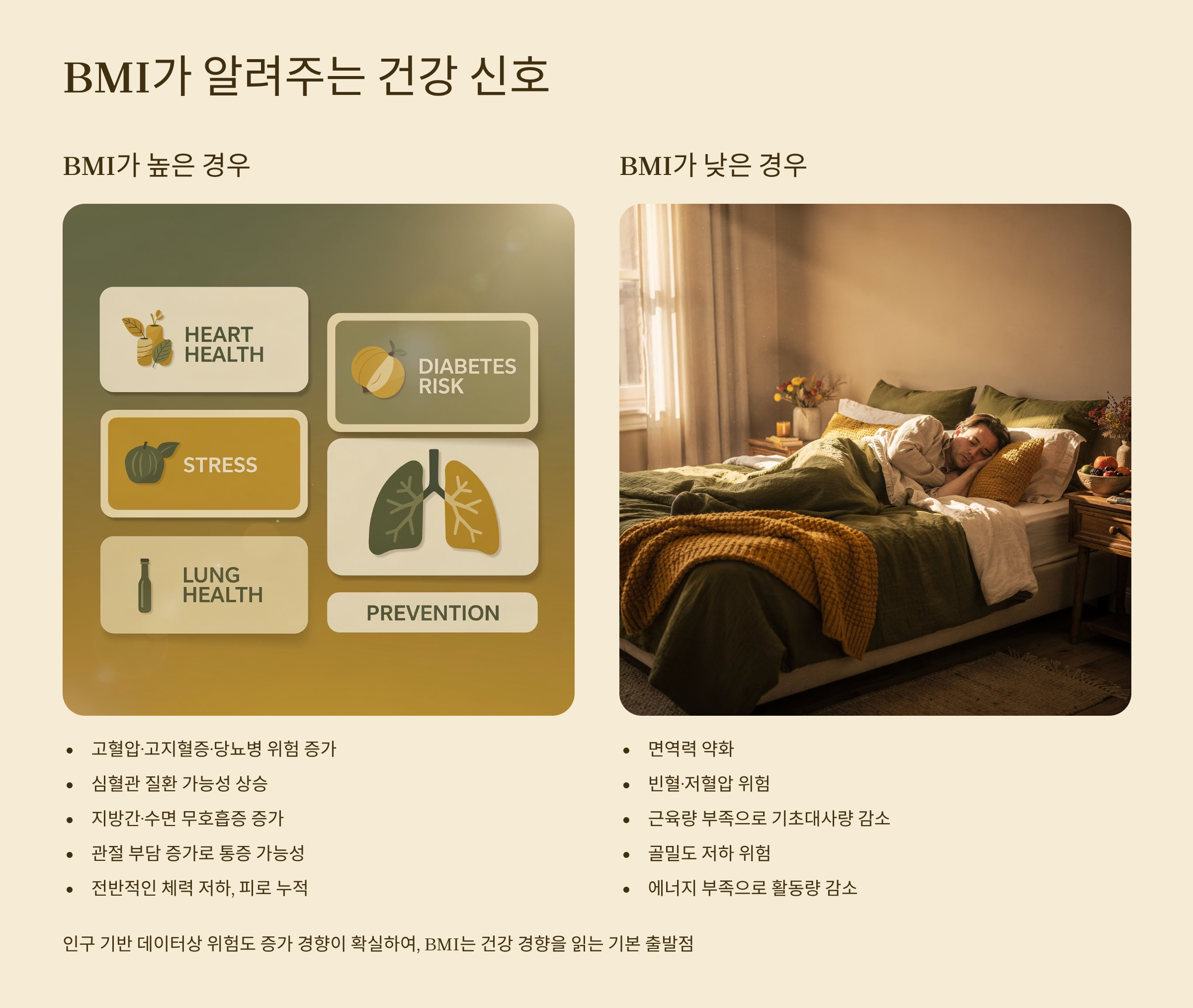 BMI가 알려주는 건강신호