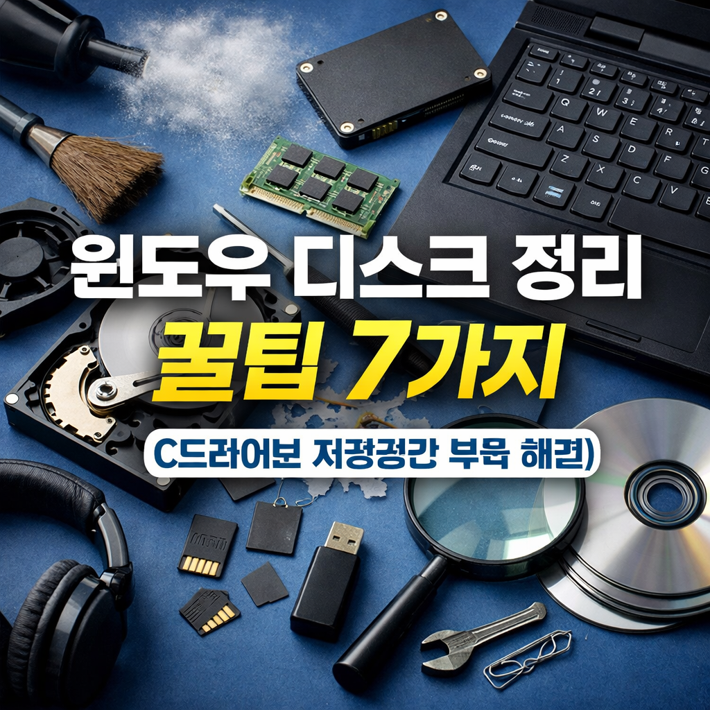 윈도우 디스크 정리 꿀팁 7가지