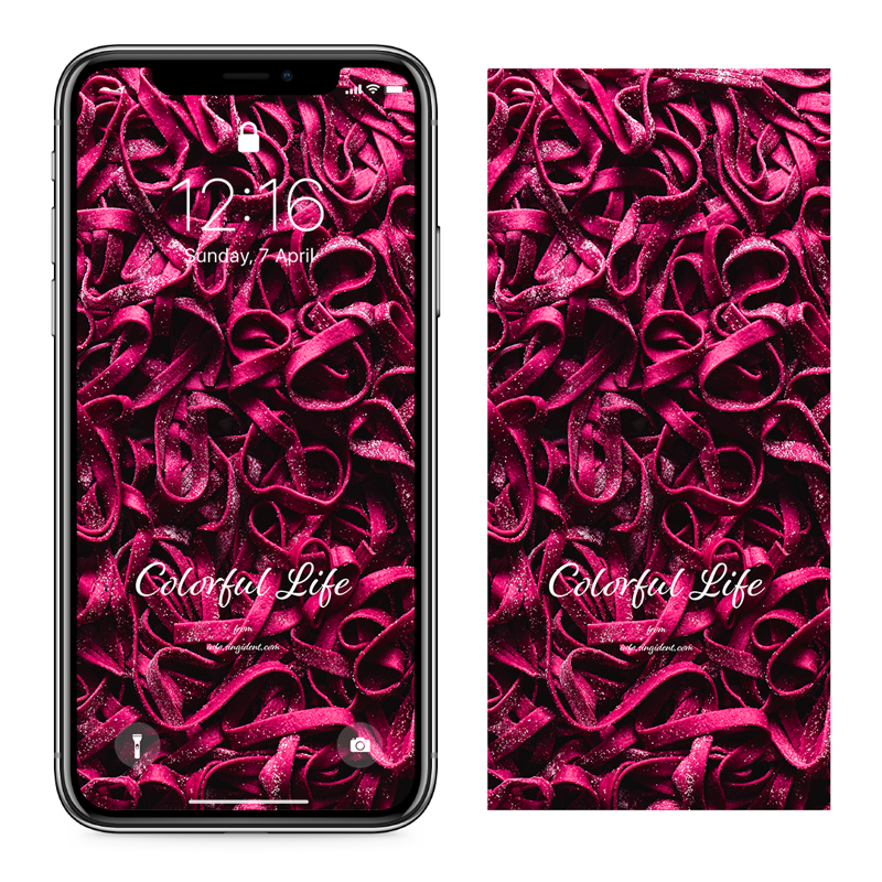 10 자색 파스타면 C - Colorful Life 자주색배경화면