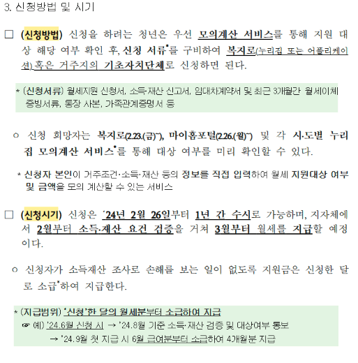 19세~34세 청년 대상, 월세 지원금(240만 원) 신청 방법!