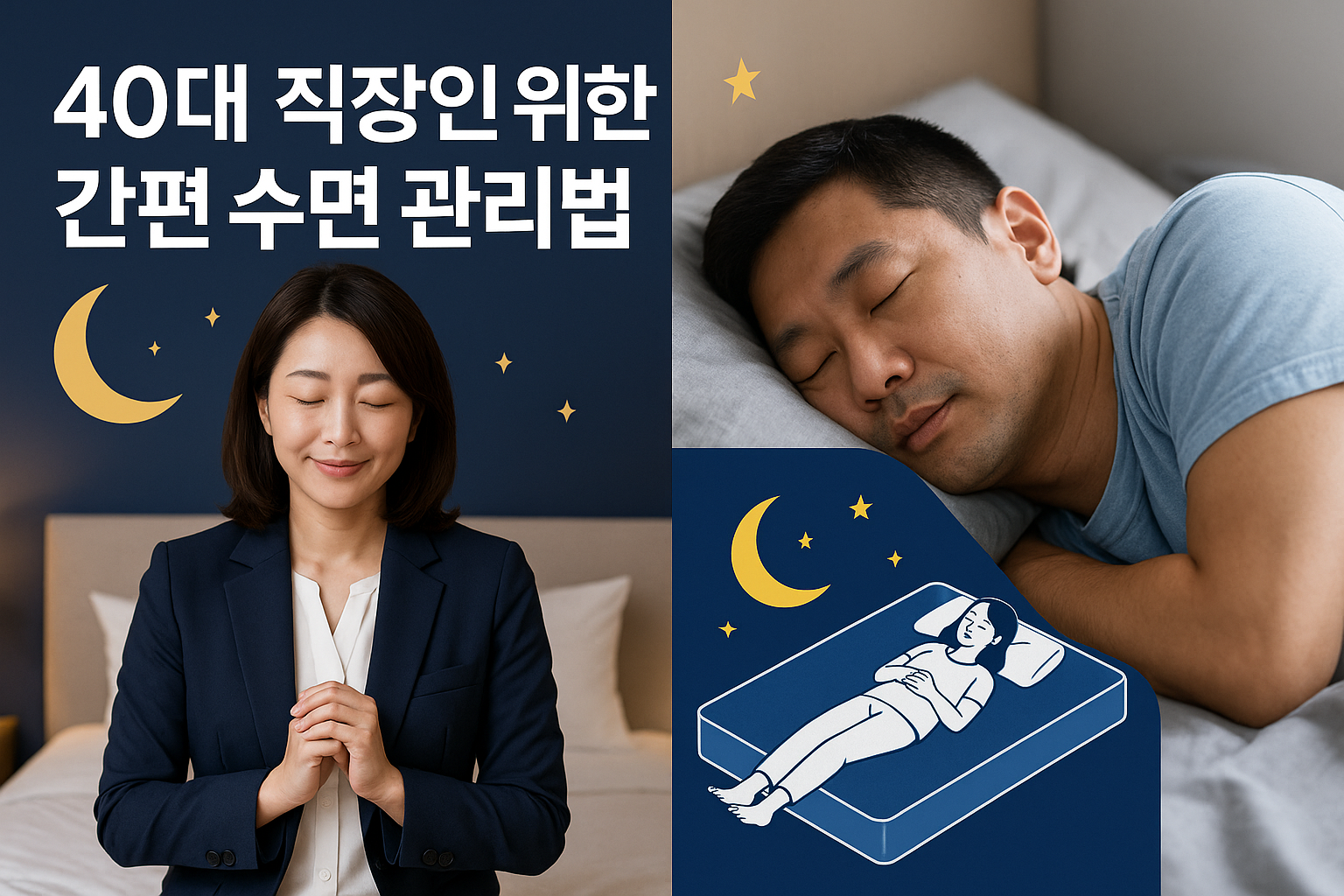 40대 직장인을 위한 간편 수면 관리법