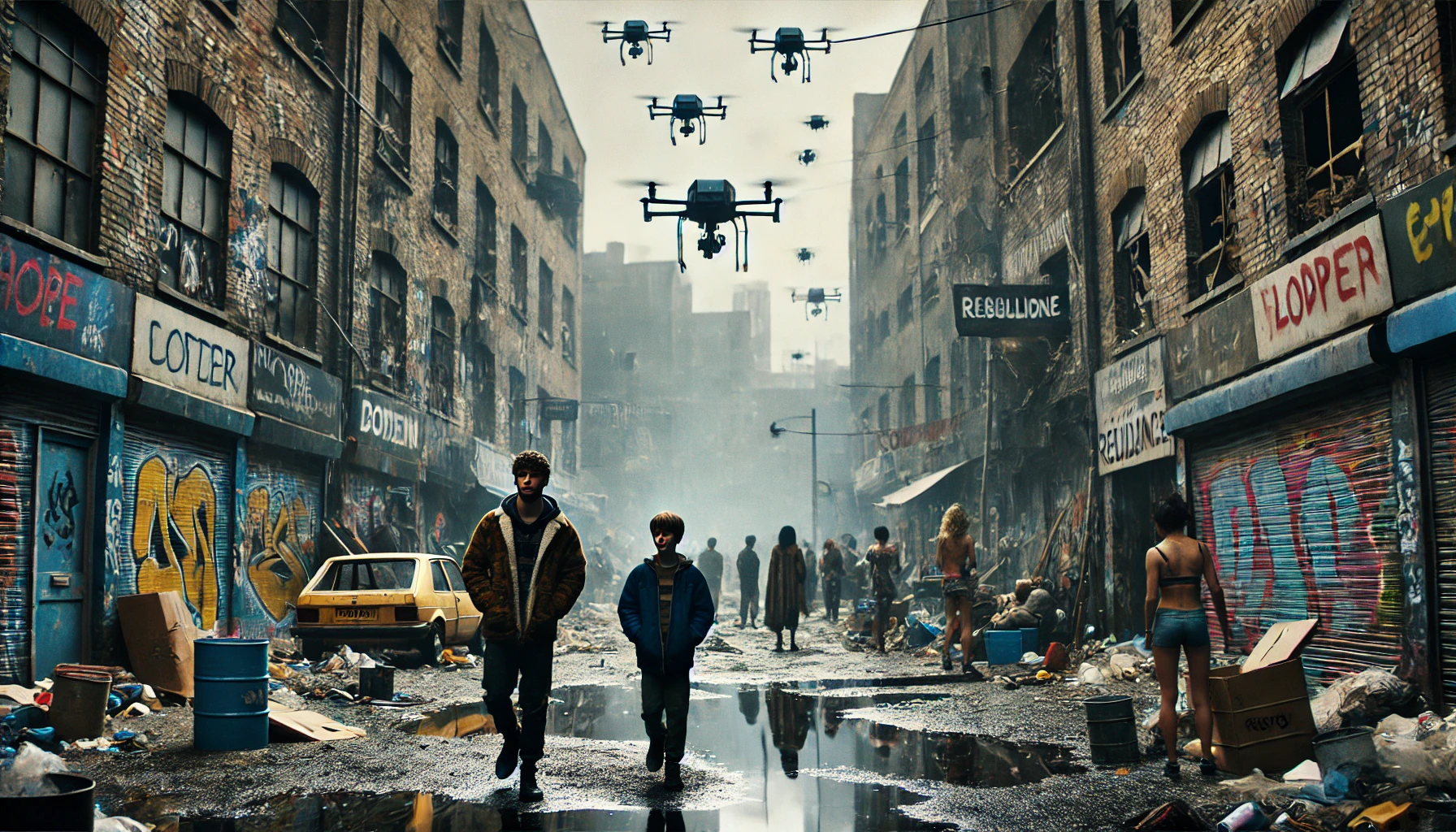 빈민가의 두 청년