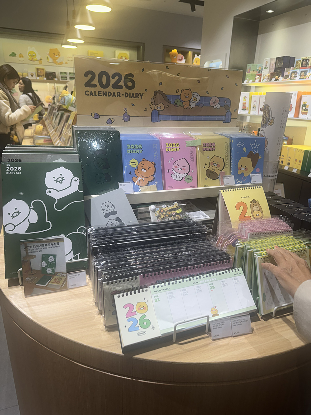 코엑스 카카오프렌즈샵 매장 내부