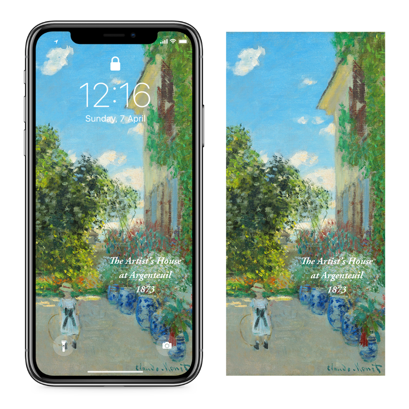 02 아르장퇴유의 화가의 집 C - Claude Monet 클로드 모네 배경화면