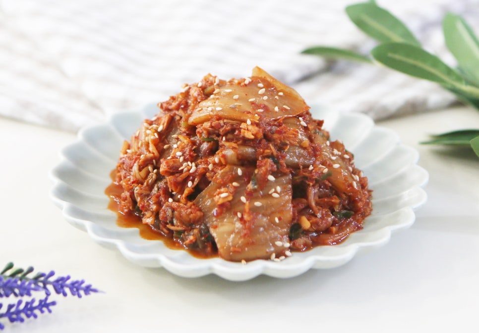 들기름김치볶음 참치김치볶음