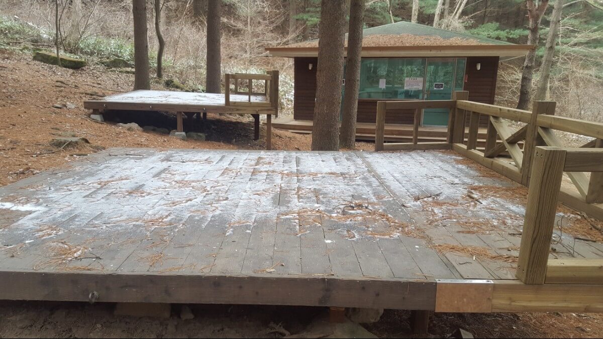 청태산자연휴양림 야영데크