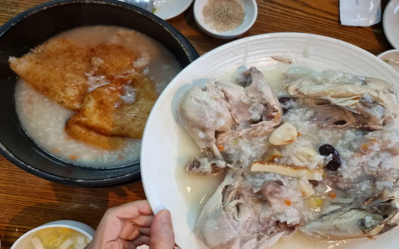 메인-음식-닭-백숙-누룽지