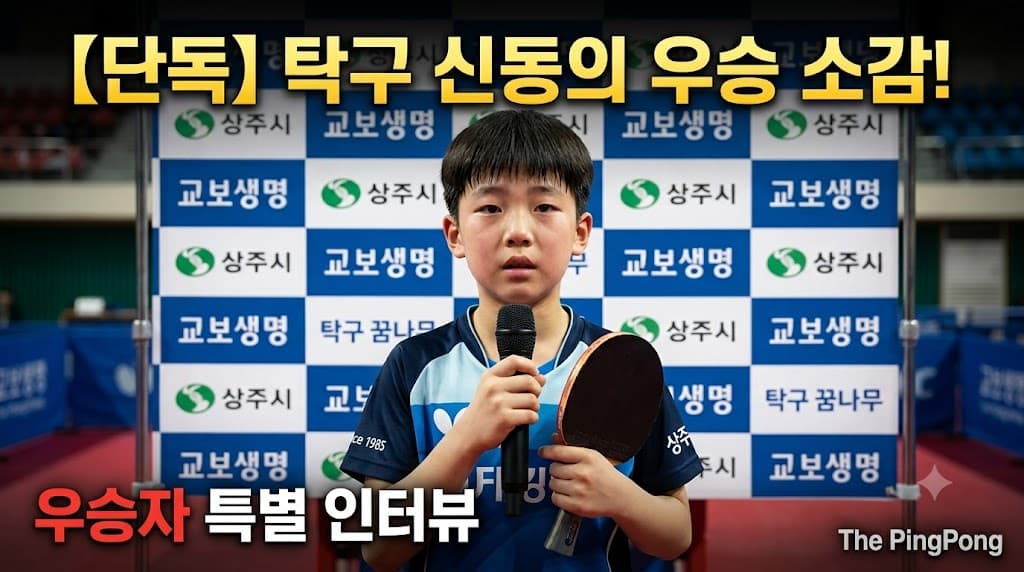 4학년이 형들 다 꺾었다
탁구 신동 강시혁 새 역사
초등탁구대회 최연소 우승 2026