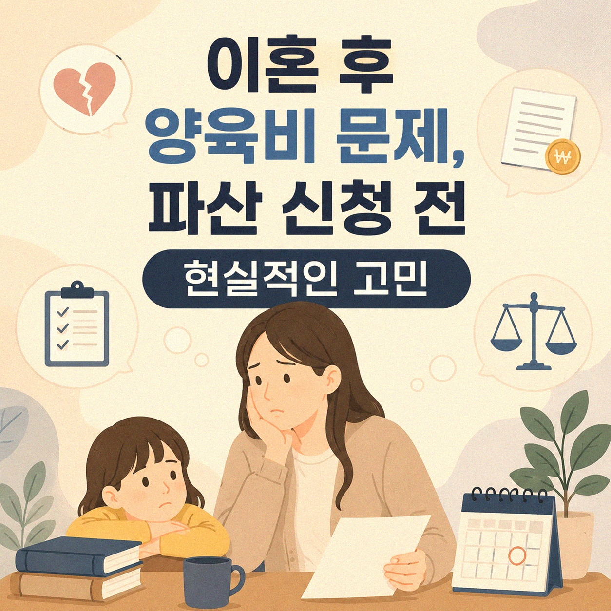 이혼 후 양육비 지급 문제, 파산 신청 후 2년간 겪은 현실적인 이야기