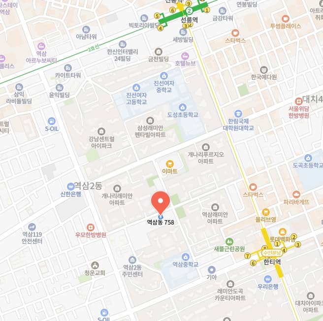 역삼센트럴자이 위치