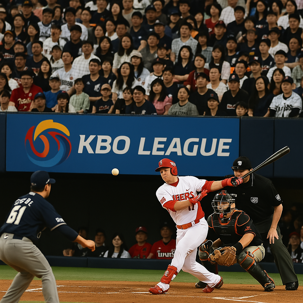 kbo 경기 하는 장면 사진