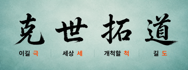 극세척도(克世拓道), 한자별 의미
