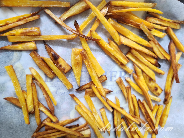 고구마스틱 만들기 후라이팬에 노릇노릇