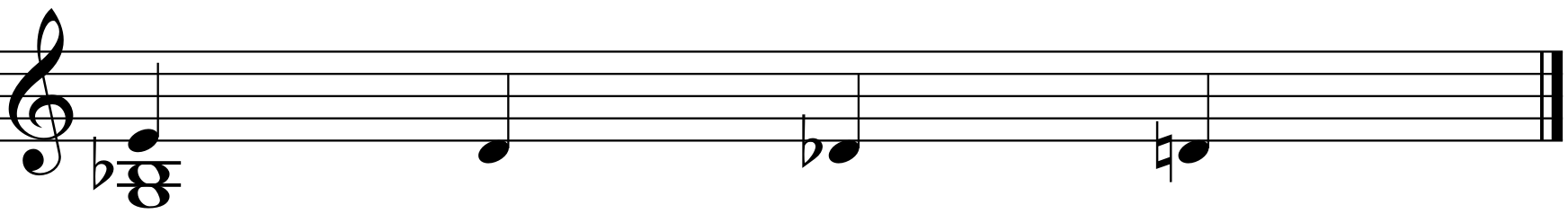 Line Cliche 4. 3음 변화3