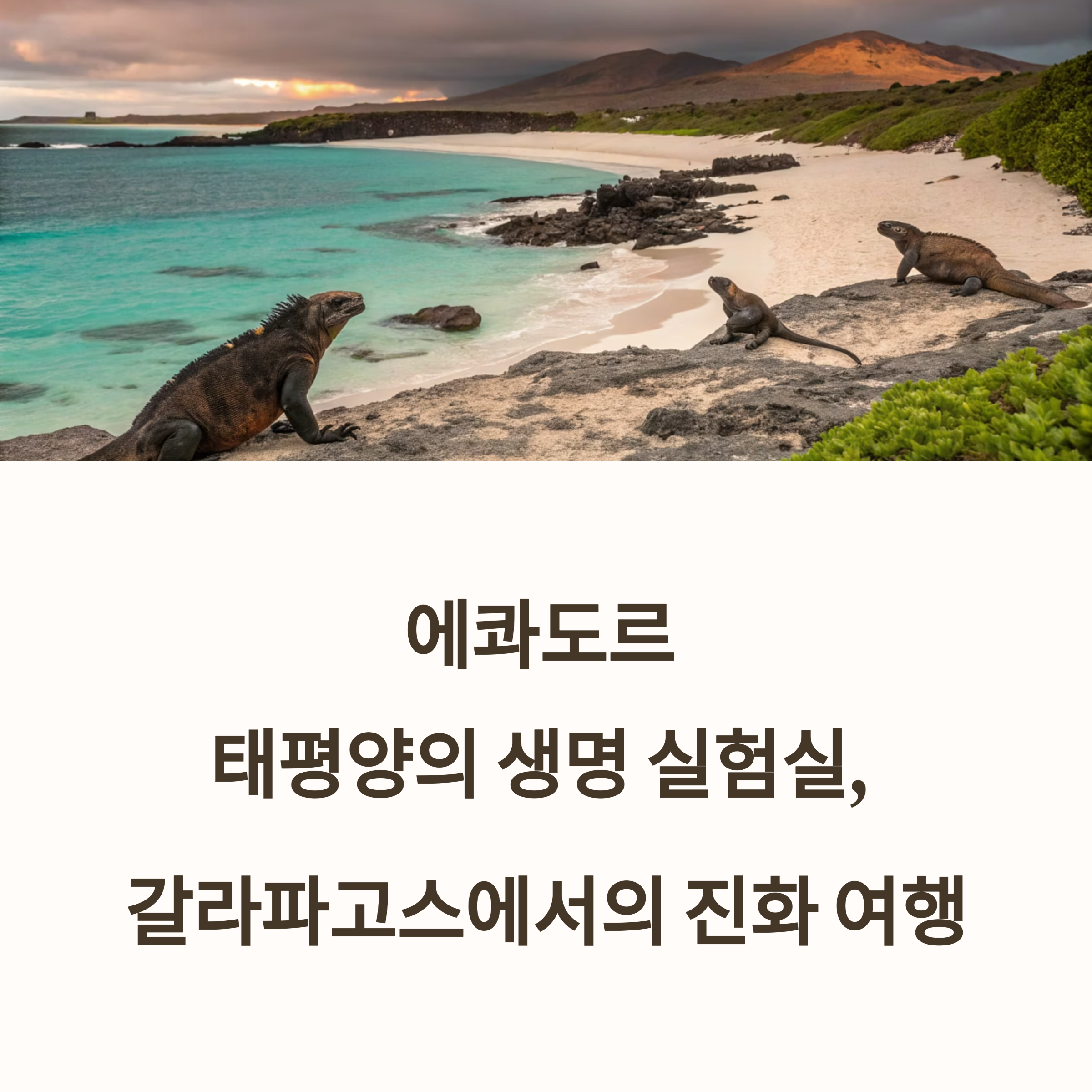 갈라파고스, 다윈의 진화론이 태동한 섬