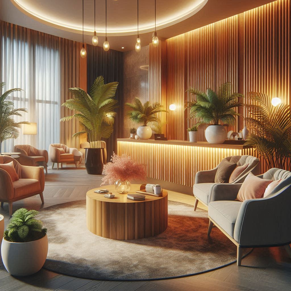 피부,체형관리 샵 배경