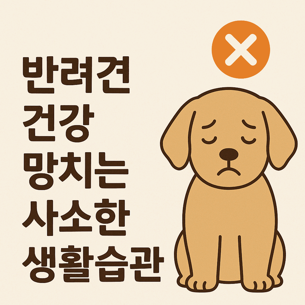 반려견 건강 망치는 사소한 생활습관