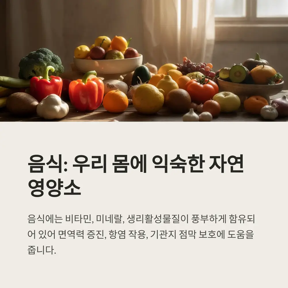 기관지에 좋은 음식과 영양제 정보 소개