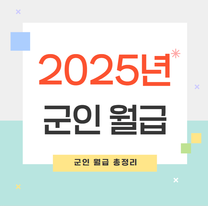 2025년 군인 월급 총정리 및 직업군인(간부·장교) 급여 비교 분석