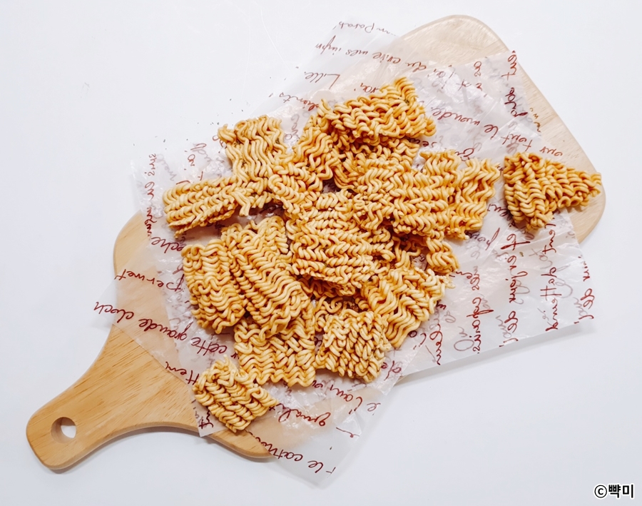 라면땅-에어프라이어-초간단-간식-라면땅-만들기