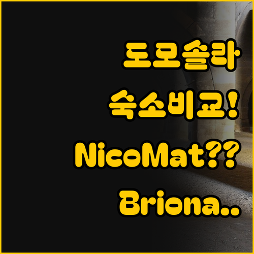 도모도솔라 숙소 선택의 모든 것 Ni..