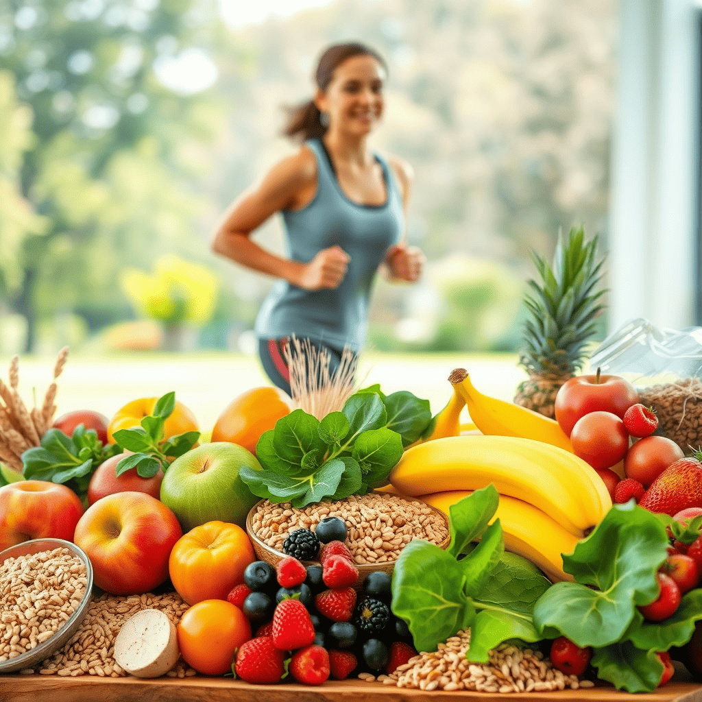 건강식단과 운동으로 대사증후군 극복을 위해 노력하는 여성
