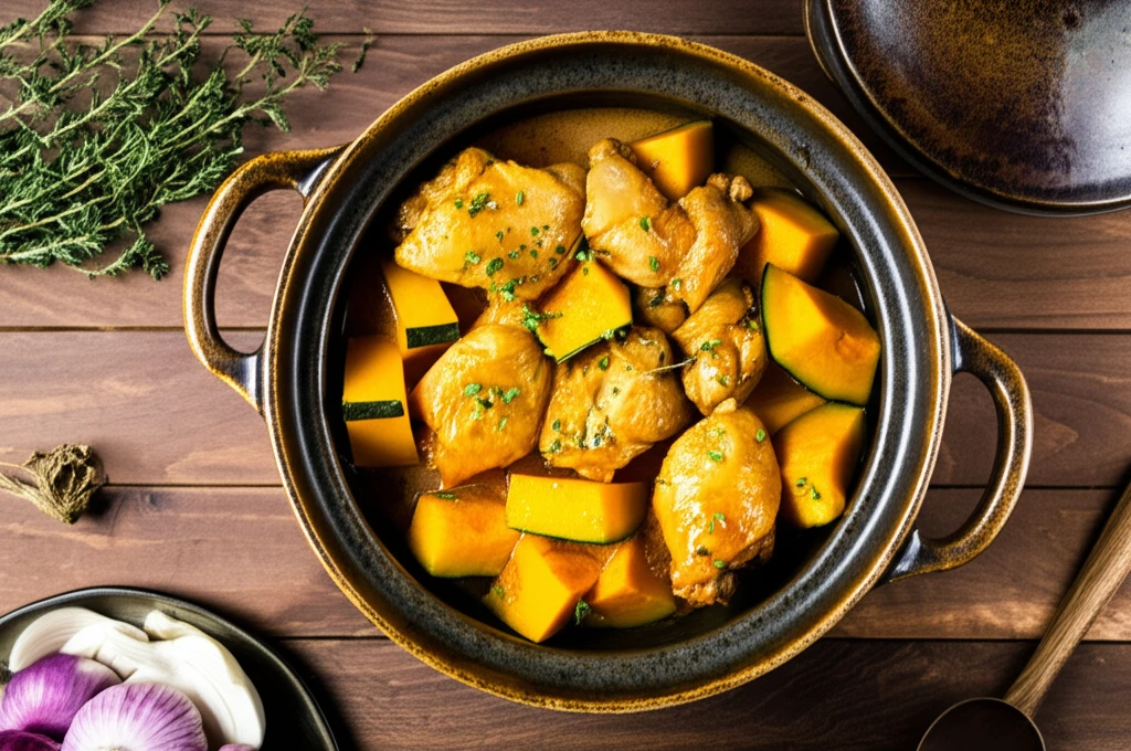 단호박 닭찜 비법 공개! 맛과 영양을