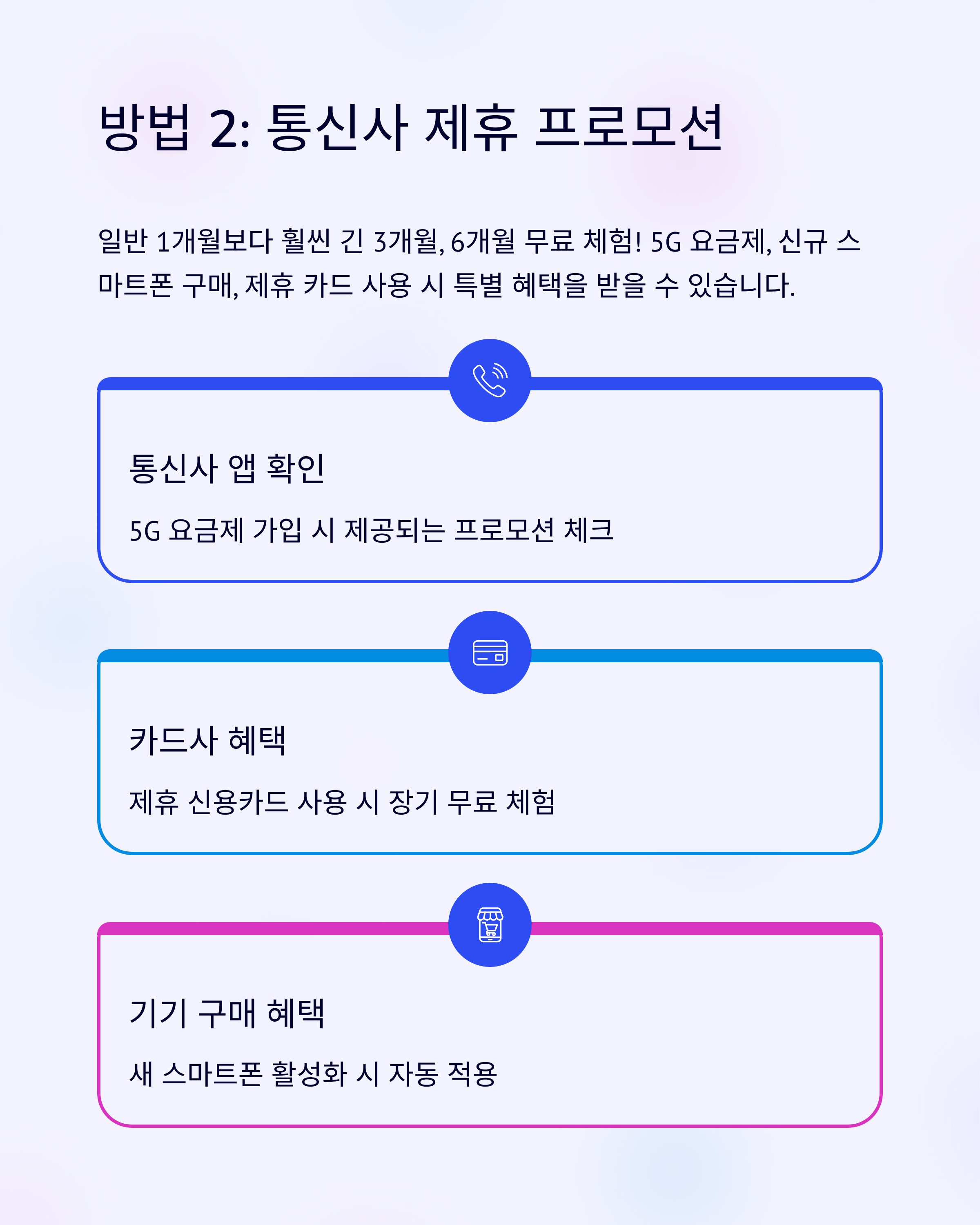 통신사 제휴 프로모션