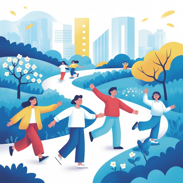 정부 복지정책의 상징하는 포스터