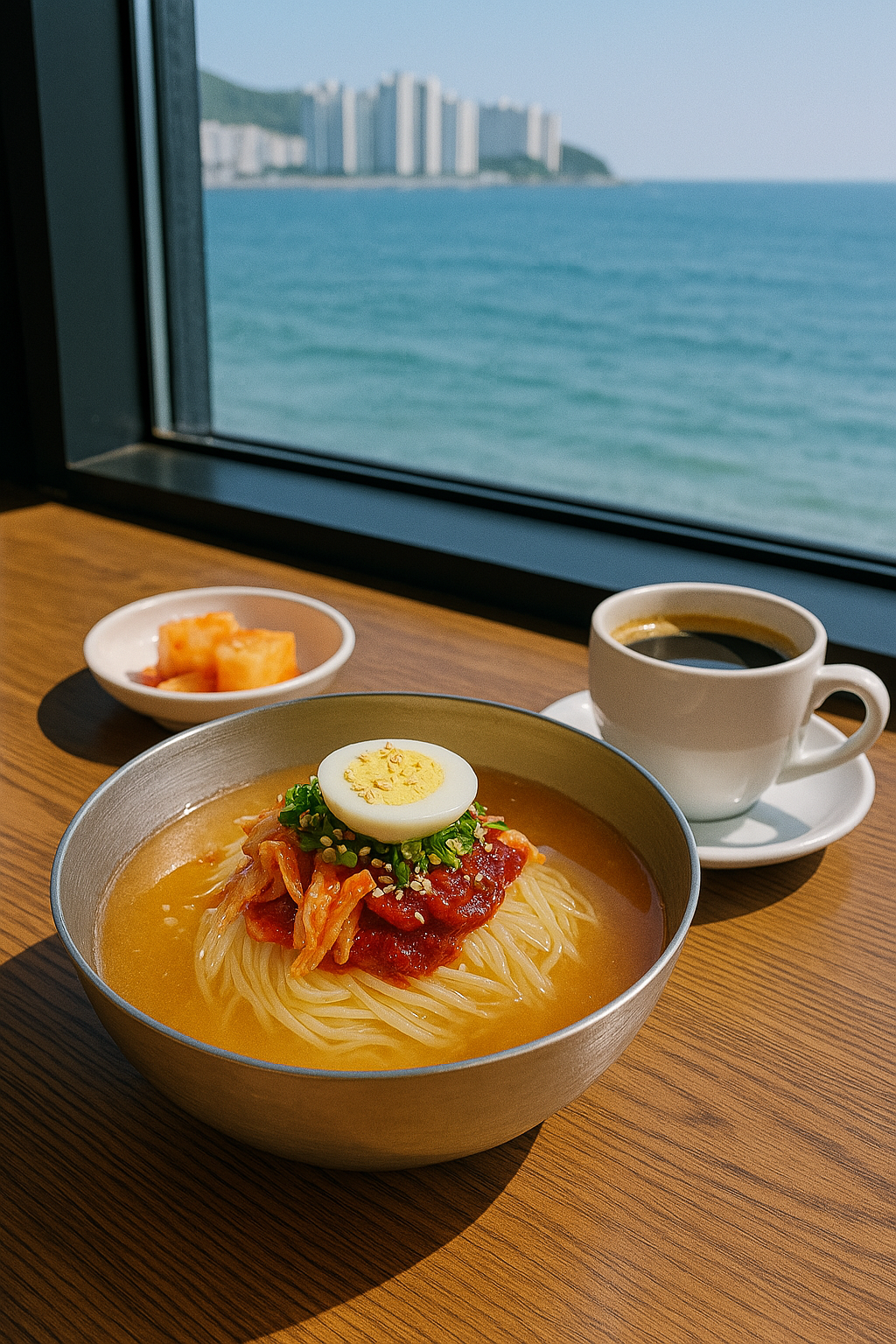 부산 혼자 여행 코스 추천! 밀면 한 그릇 후 커피로 마무리