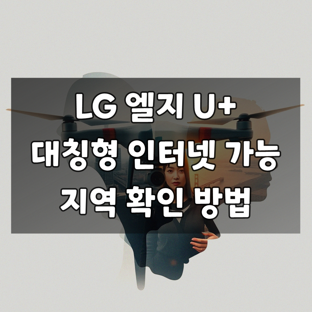 LG 엘지 U+ 인터넷 대칭형 가능한 곳 맞는지 확인 방법
