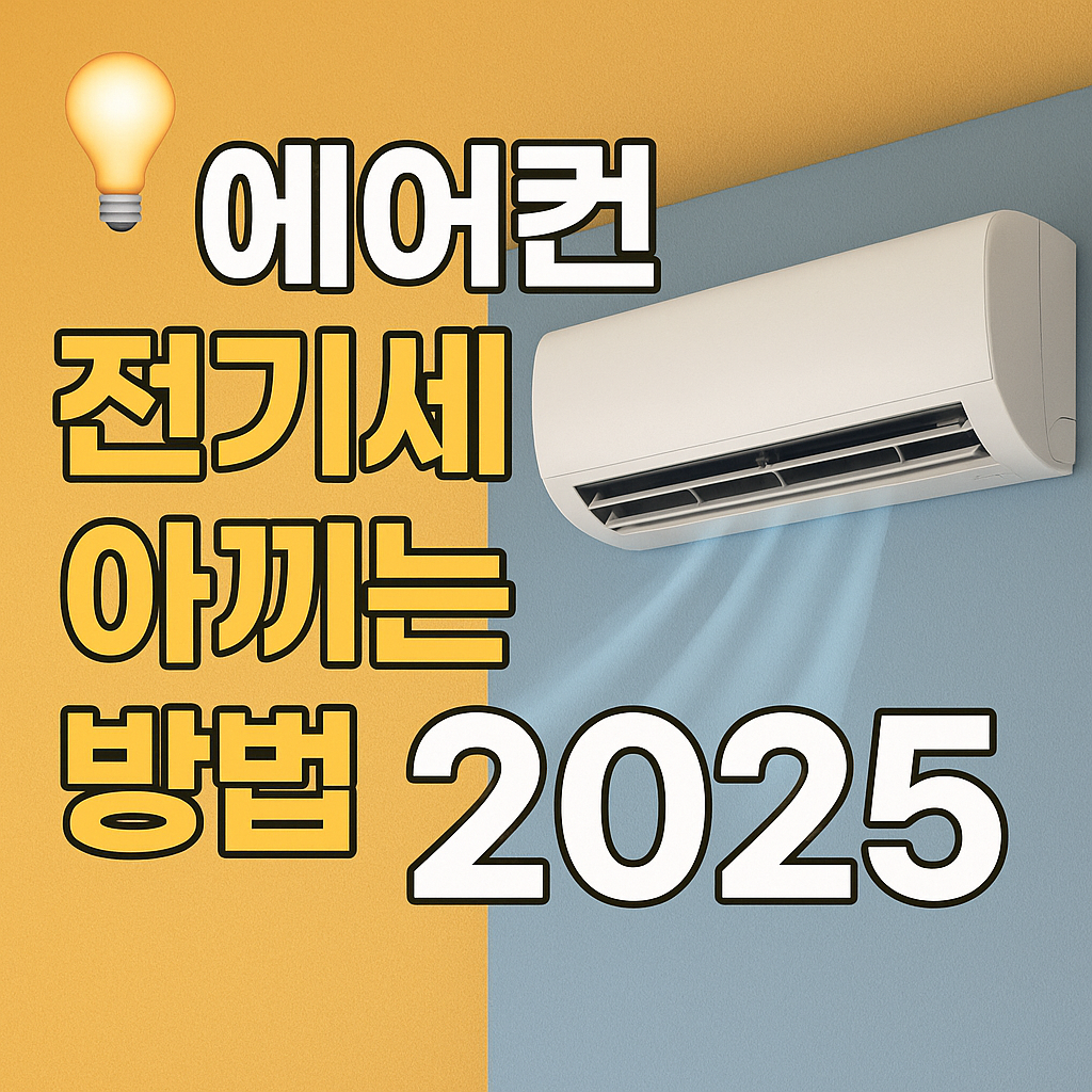 에어컨 전기세 아끼는 방법 2025년 최신판!