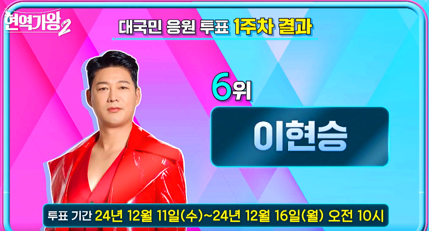 현역가왕 2 대국민 응원 투표